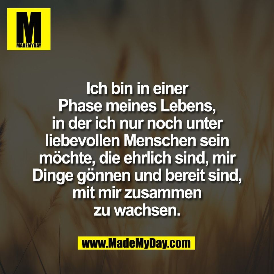 Ich bin in einer<br />
Phase meines Lebens,<br />
in der ich nur noch unter<br />
liebevollen Menschen sein<br />
möchte, die ehrlich sind, mir<br />
Dinge gönnen und bereit sind,<br />
mit mir zusammen<br />
zu wachsen.