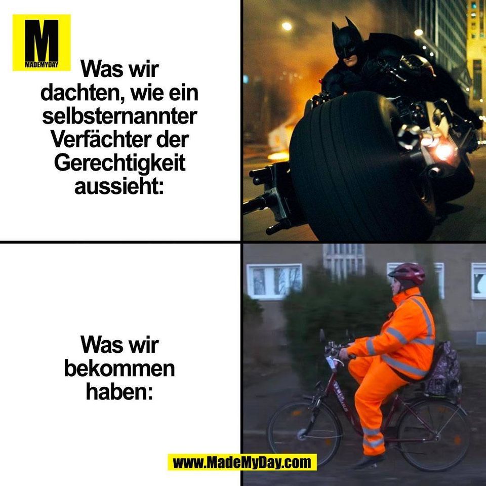 Was wir<br />
dachten, wie ein<br />
selbsternannter<br />
Verfächter der<br />
Gerechtigkeit<br />
aussieht:<br />
<br />
Was wir<br />
bekommen<br />
haben:<br />
<br />
(BILD)