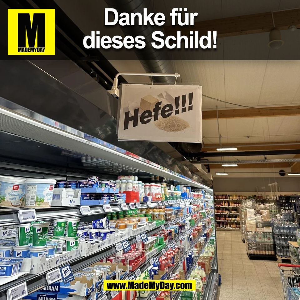 Danke für<br />
dieses Schild!<br />
(BILD)