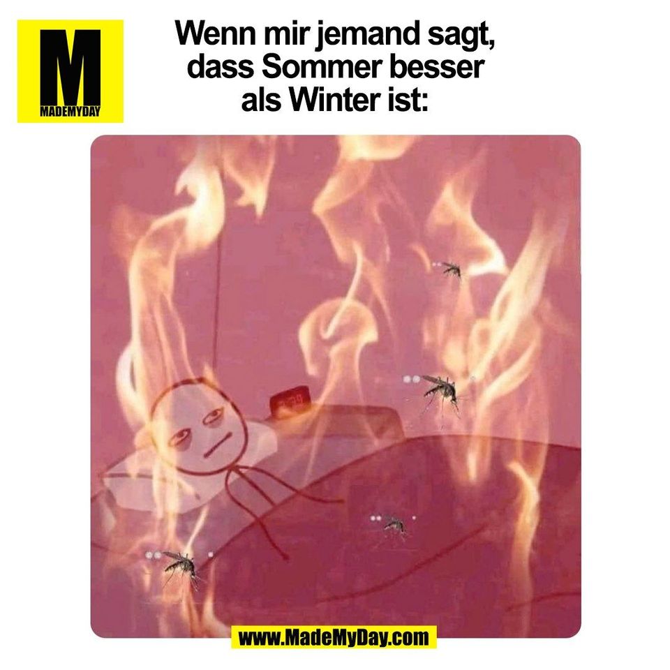Wenn mir jemand sagt,<br />
dass Sommer besser<br />
als Winter ist:<br />
(BILD)