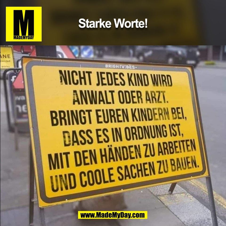 Starke Worte!<br />
(BILD)