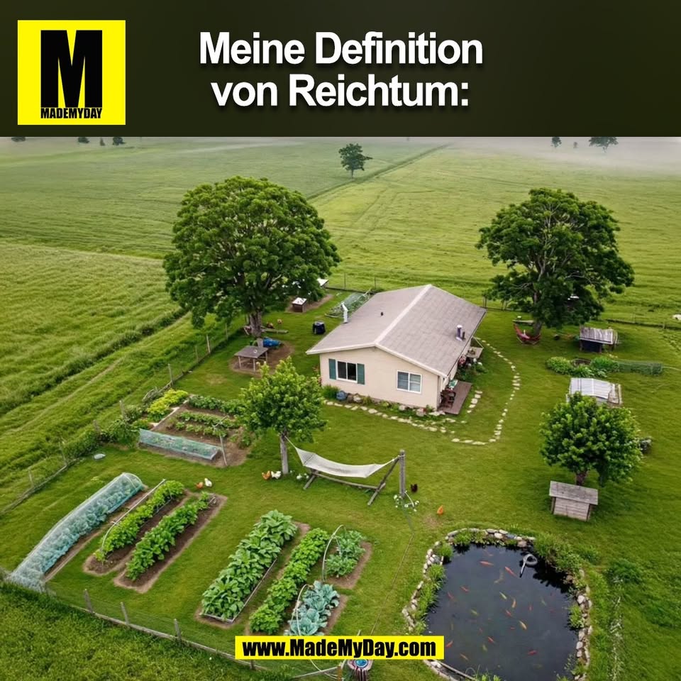 Meine Definition<br />
von Reichtum:<br />
(BILD)