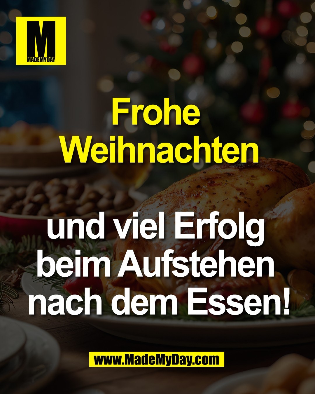 Frohe <br />
Weihnachten<br />
<br />
und viel Erfolg <br />
beim Aufstehen <br />
nach dem Essen!