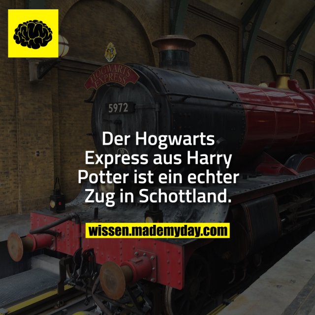 Der Hogwarts Express aus Harry Potter ist ein echter Zug in Schottland.