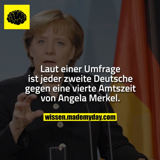 Laut einer Umfrage ist jeder zweite Deutsche gegen eine vierte Amtszeit von Angela Merkel.