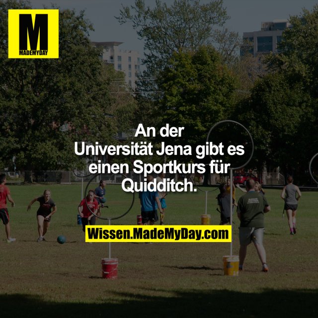 An der Universität Jena gibt es einen Sportkurs für Quidditch.