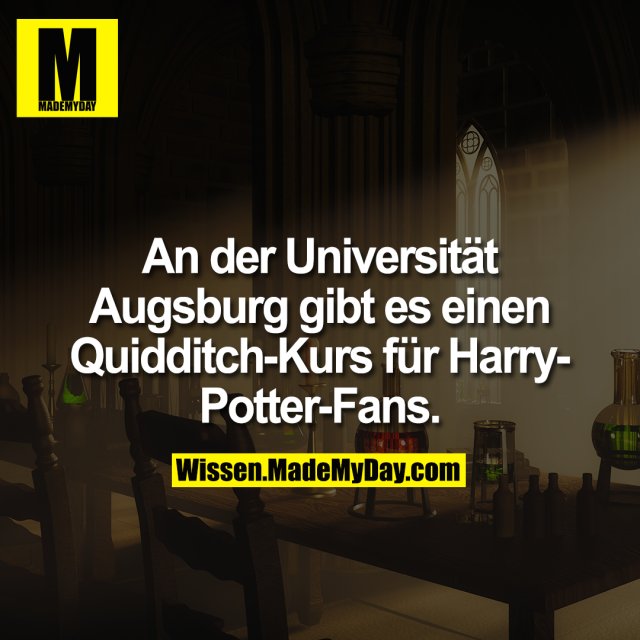 An der Universität Augsburg gibt es einen Quidditch-Kurs für Harry-Potter-Fans.
