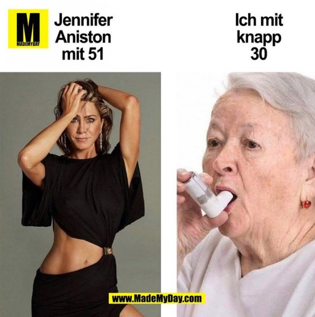 Jennifer Aniston mit 51 vs ich mit knapp 30 (BILD)