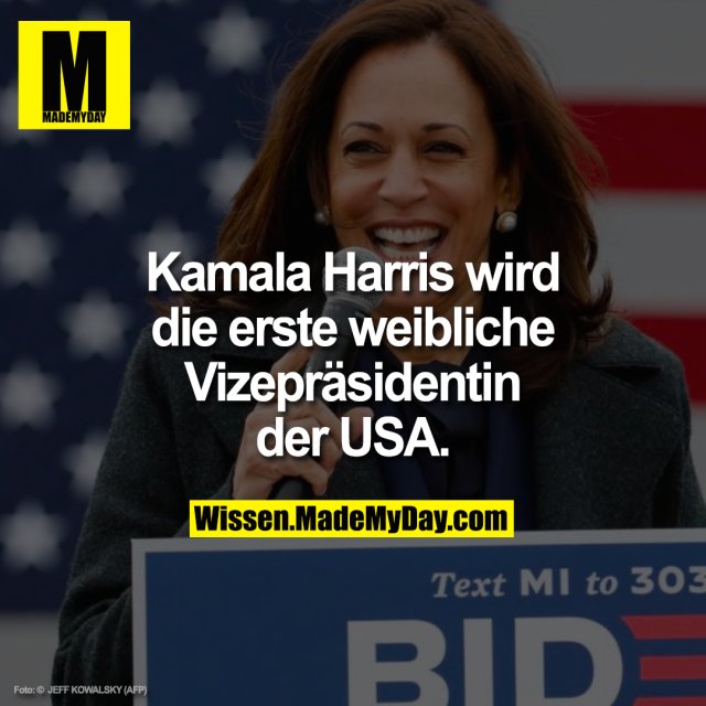 Kamala Harris wird die erste weibliche Vizepräsidentin der USA.