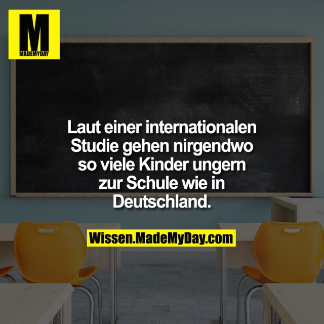 Laut einer internationalen Studie gehen nirgendwo so viele Kinder ungern zur Schule wie in Deutschland.