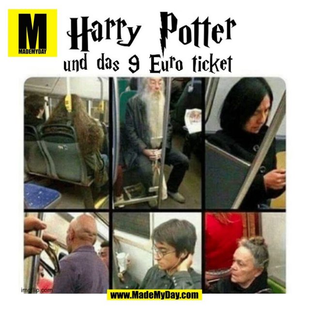 Harry Potter und das 9 Euro Ticket <br />
(BILD)