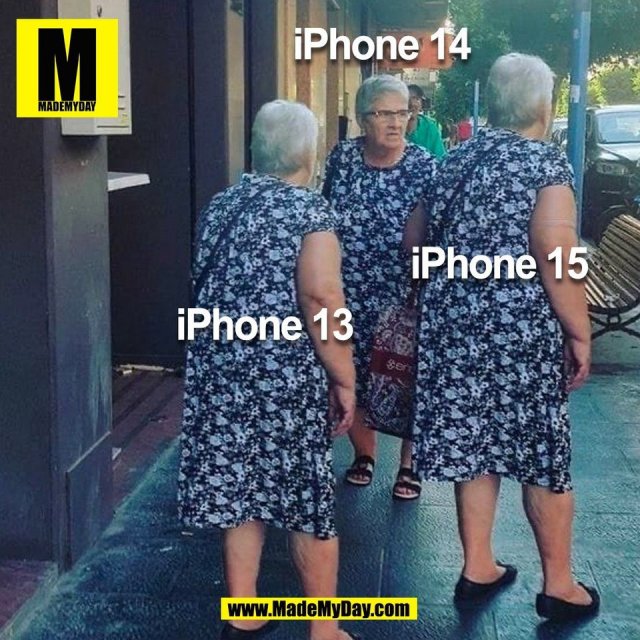 iPhone 13<br />
iPhone 14<br />
iPhone 15<br />
(BILD)