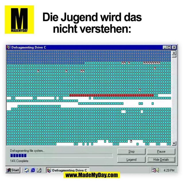 Die Jugend wird das<br />
nicht verstehen:<br />
(BILD)