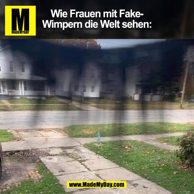 Wie Frauen mit Fake-<br />
Wimpern die Welt sehen:<br />
(BILD)