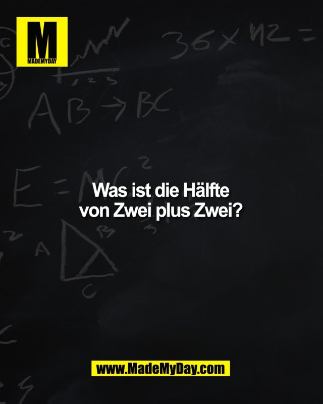 99% sagen hier das Falsche. Wer hat in Mathe aufgepasst? &eth;&Yuml;&sect;&reg;&eth;&Yuml;&lsquo;&Dagger;