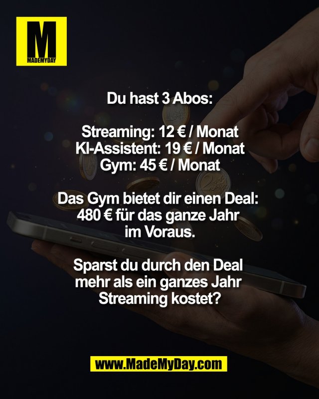 Abo-Chaos 2026... &eth;&Yuml;&trade;&bdquo; Wer beh&Atilde;&curren;lt noch den &Atilde;&oelig;berblick?