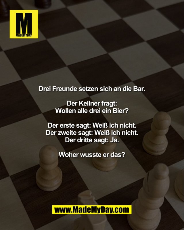 Eine der drei Antworten verr&Atilde;&curren;t alles. Man muss nur merken, welche.