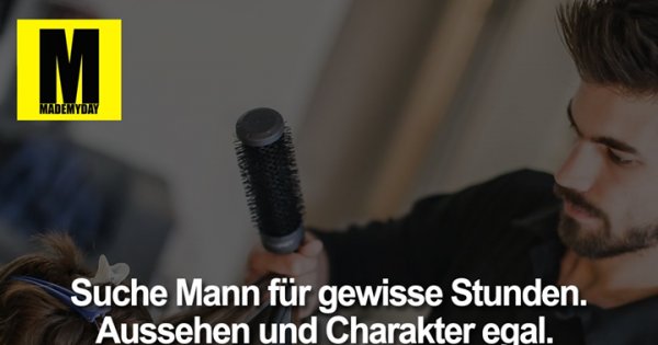 Witz frau sucht mann mit pferdeschwanz